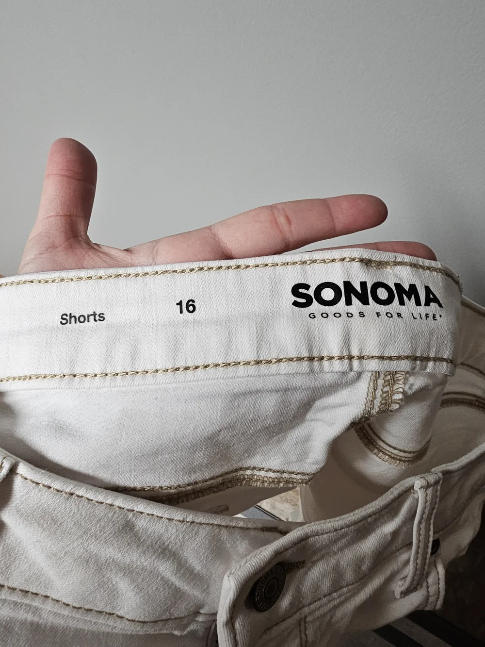 Sonoma Women's White Denim Shorts